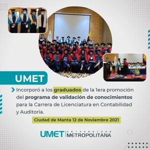 Graduados de la I promoción del programa de validación de conocimientos para la Carrera de Licenciatura en Contabilidad y Auditoría.